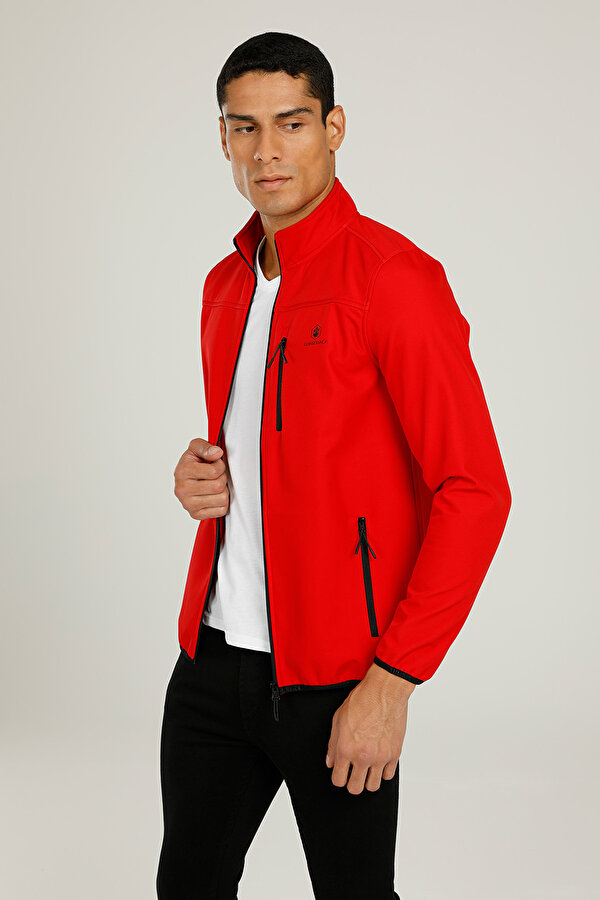 Lumberjack M-Softshell Track Top 2Pr Красный Мужчина Софтшелл Куртка