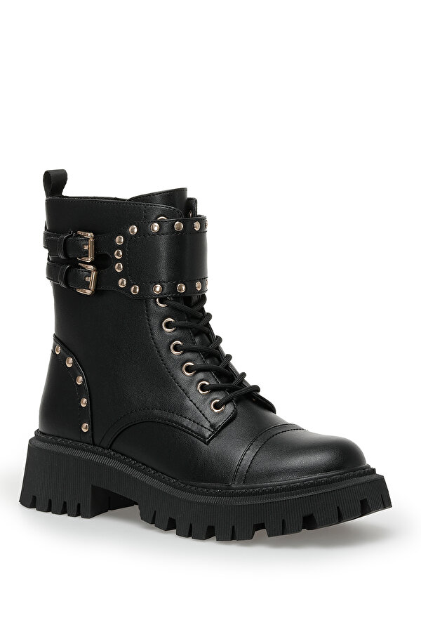 Nine West Butern 2Pr Black Woman Biker Boots