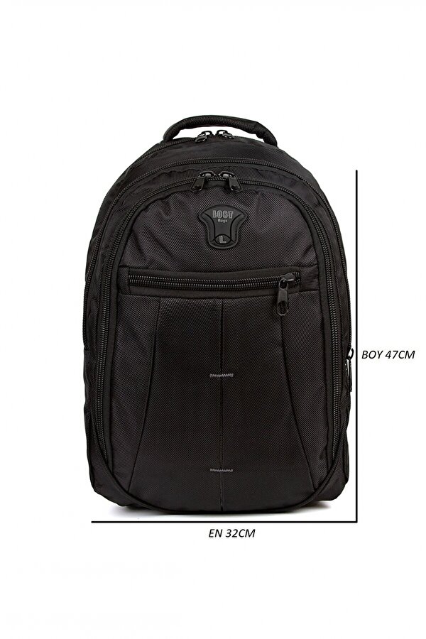 NEWİSH POLO 8112 UNİSEX OKUL SIRT ÇANTASI ÖĞRENCİ GÜNLÜK SEYAHAT TATİL SPOR YÜRÜYÜŞ SEYAHAT GEZİ KAMP GÜNLÜK SİYAH