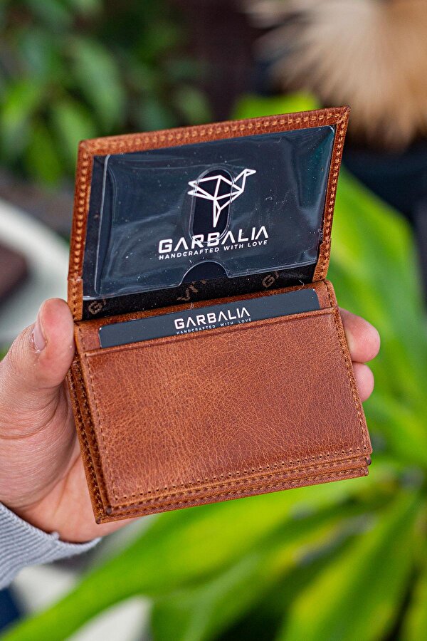 Vera Hakiki Deri Minimal Kartlık Crazy Taba