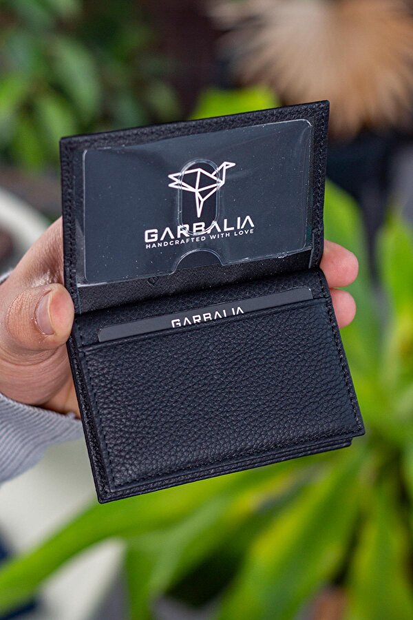 Vera Hakiki Deri Minimal Kartlık Siyah