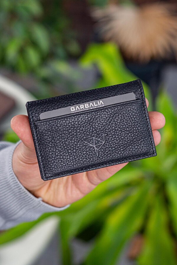 Vera Hakiki Deri Minimal Kartlık Siyah