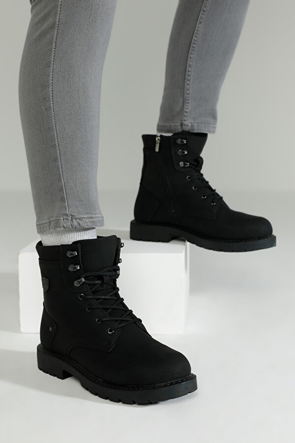 Kinetix Hedwig 2Pr Black Man Biker Boots