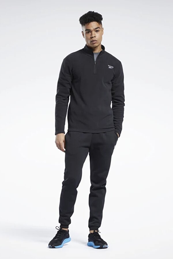 Reebok Ow Flc Q Zip Черный Мужчина Джемпер