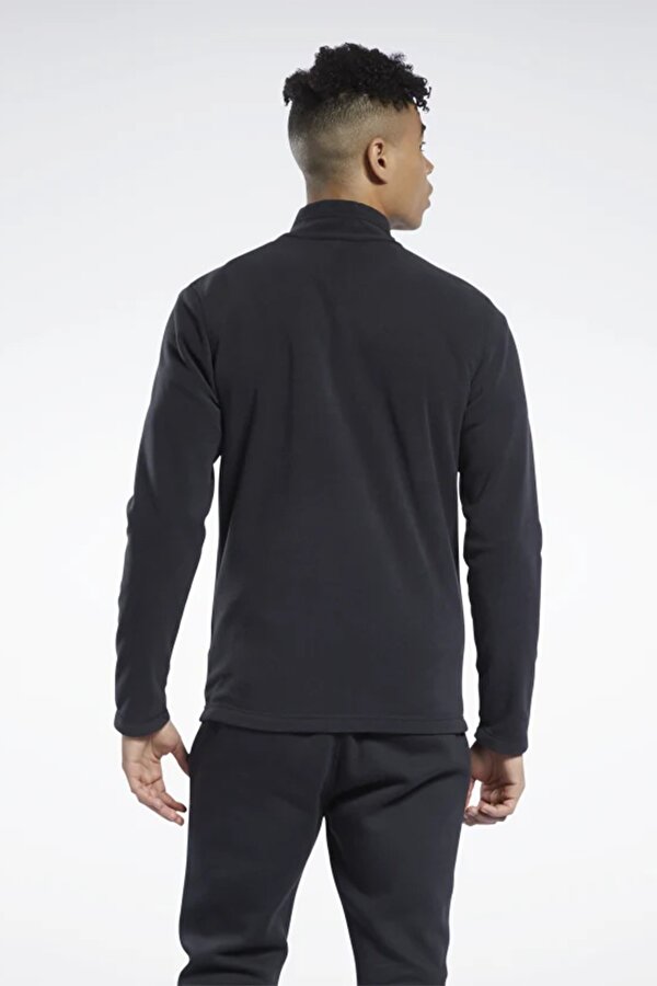 Reebok Ow Flc Q Zip Черный Мужчина Джемпер