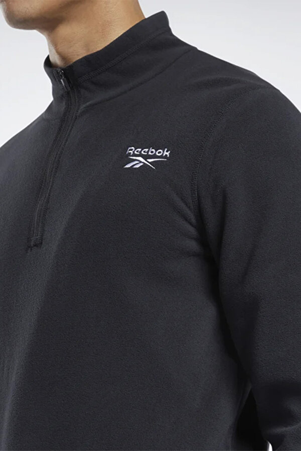 Reebok Ow Flc Q Zip Черный Мужчина Джемпер