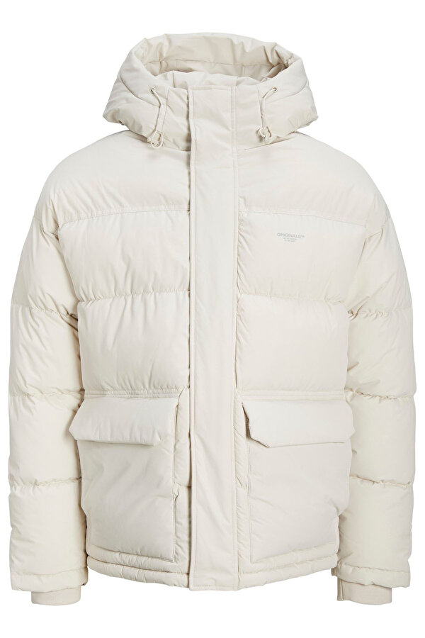 Erkek Jorsence Puffer Kapüşonlu Mont 63412215144 Bej