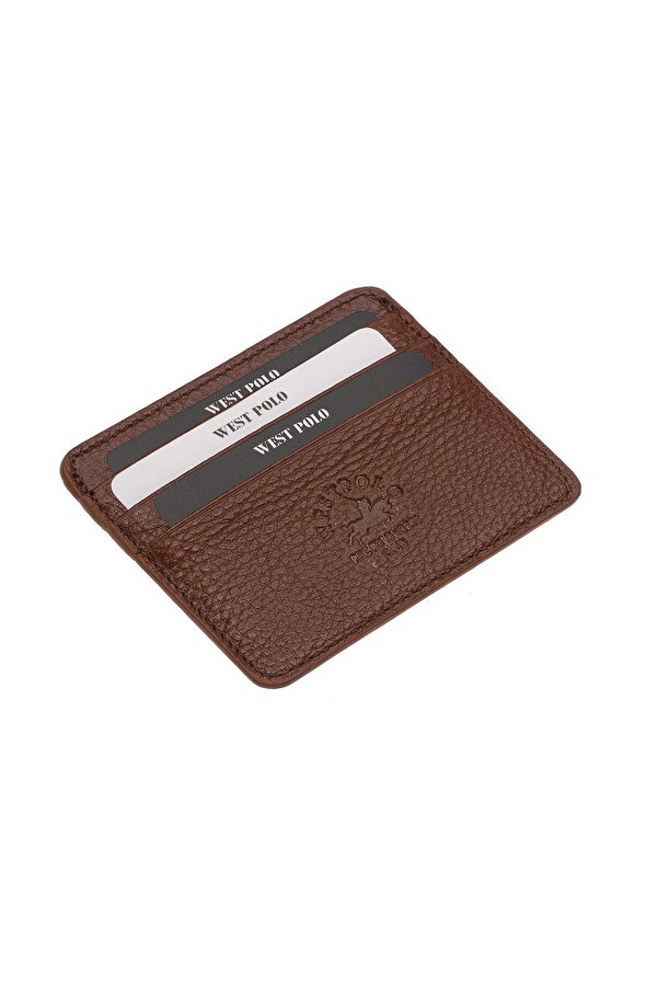 WEST POLO 49 HAKİKİ DERİ UNISEX KARTLIK TABA