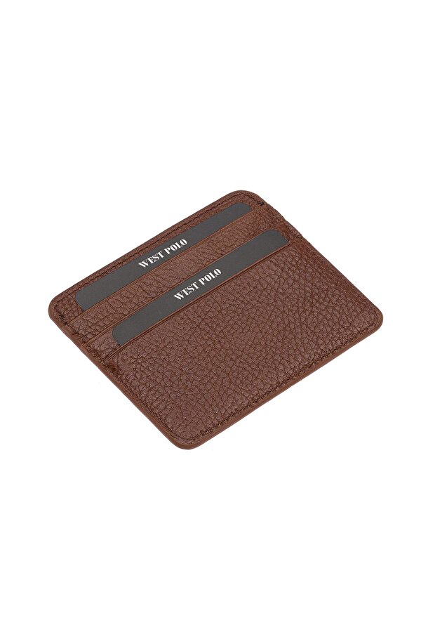 WEST POLO 49 HAKİKİ DERİ UNISEX KARTLIK TABA