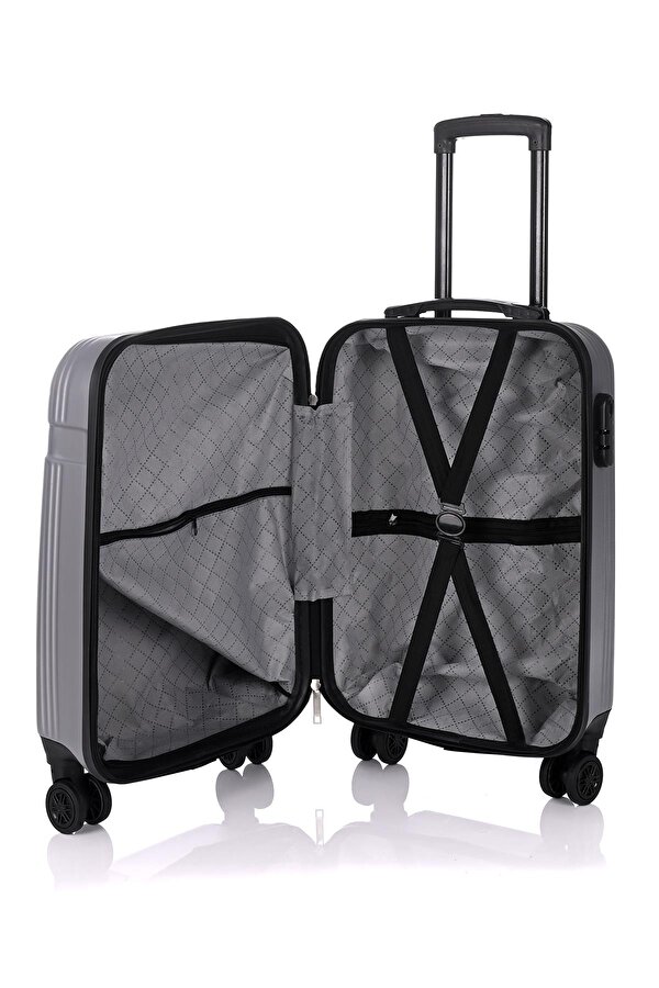 3000 Unisex Kabin Boy Valiz Gümüş