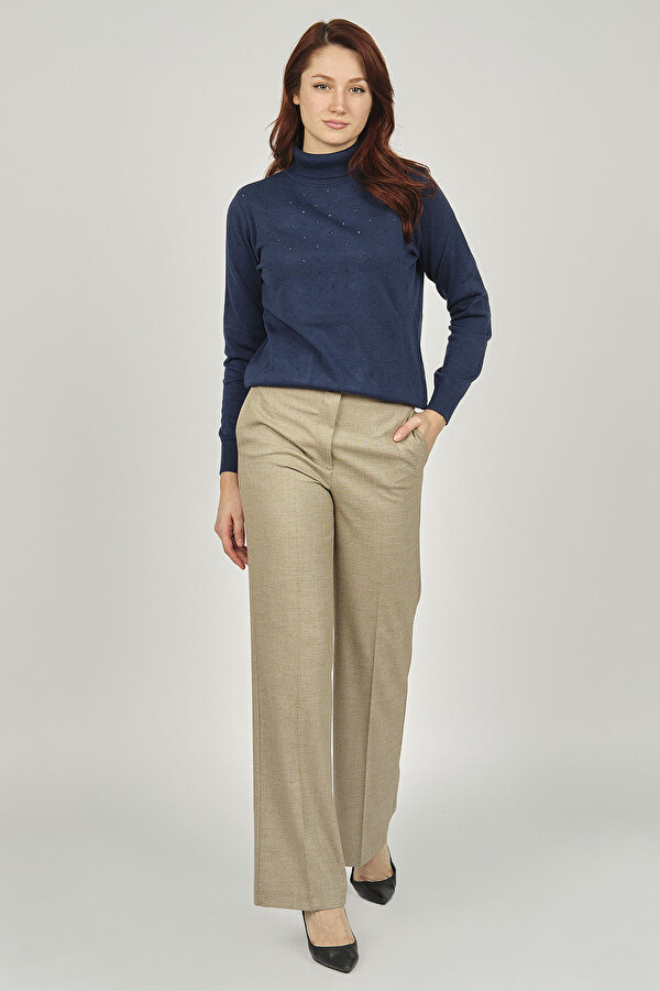 Triko Kadın Balıkçı Yaka Kazak 3998212 Indigo