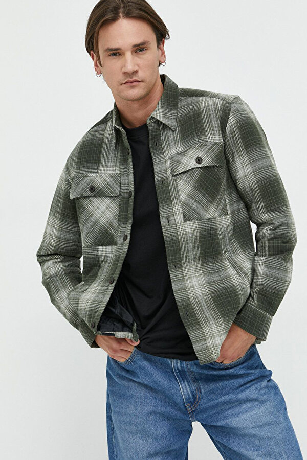 Only & Sons Erkek Onszem Ovr Kapitone Kareli Gömlek 22023584 Yeşil