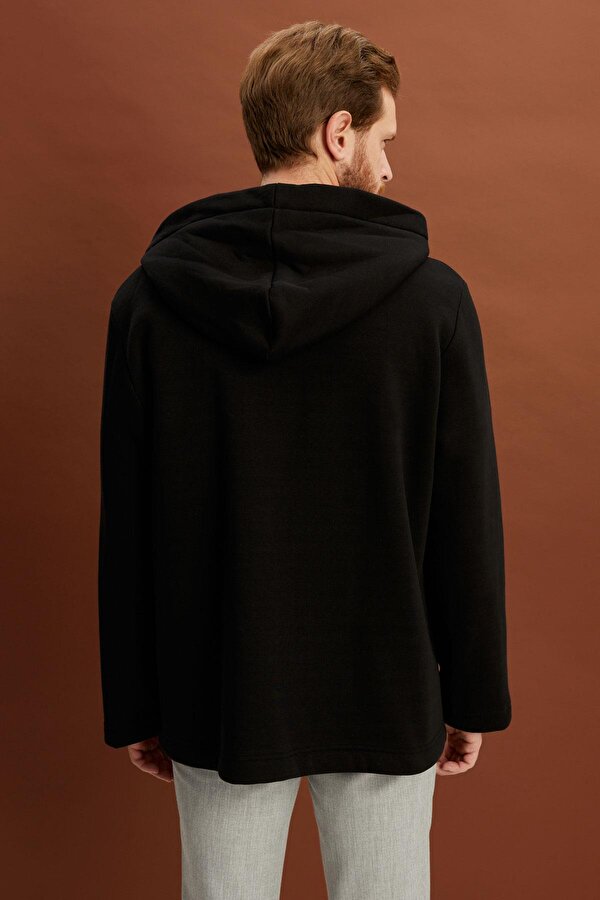 ALEXANDERGARDI KAPÜŞONLU İÇİ ŞARDONLU OVERSİZE CEKET (E22-60700)