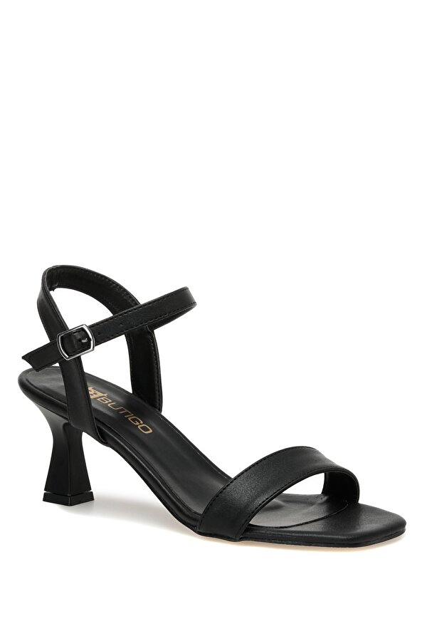 MOLLY 3FX Siyah Kadın Topuklu Sandalet