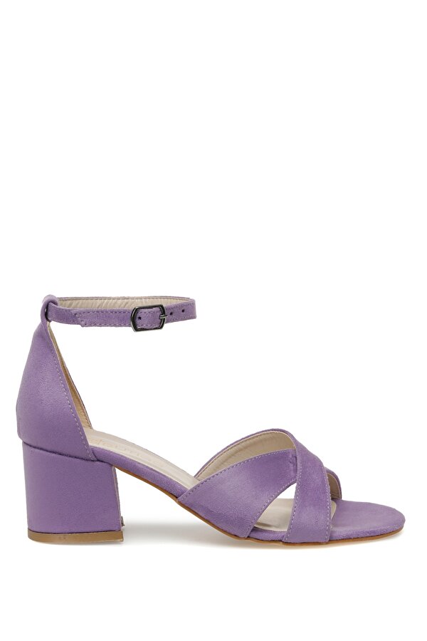 TREY 3FX Lila Kadın Topuklu Sandalet
