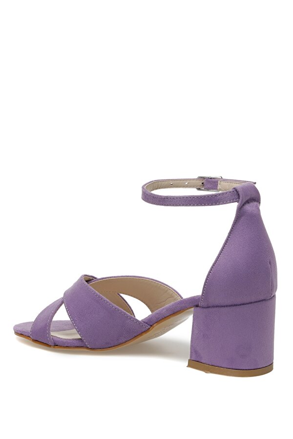 TREY 3FX Lila Kadın Topuklu Sandalet