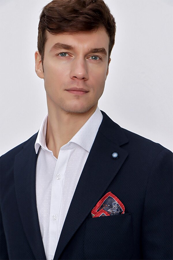 Erkek Olga Örme Slim Fit Dar Kesim Torba Cep 6 Drop Ceket 2016 Lacivert