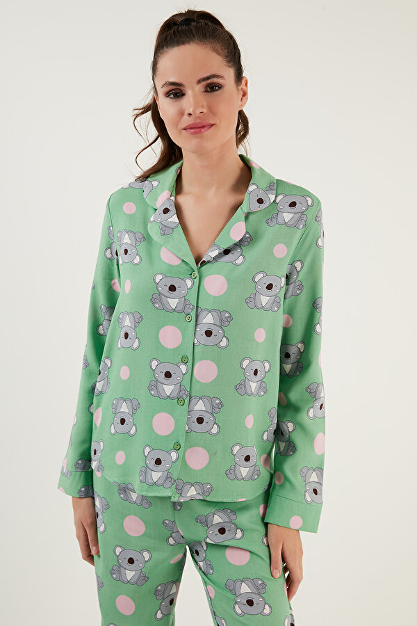 Bayan Pijama Takımı 611PT288 YEŞİL