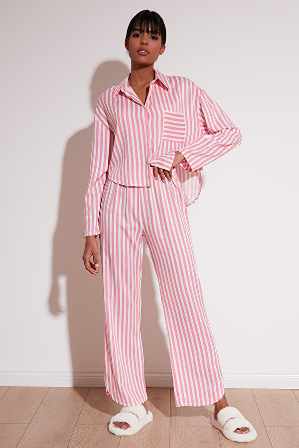 Bayan Pijama Takımı 6110014 PEMBE
