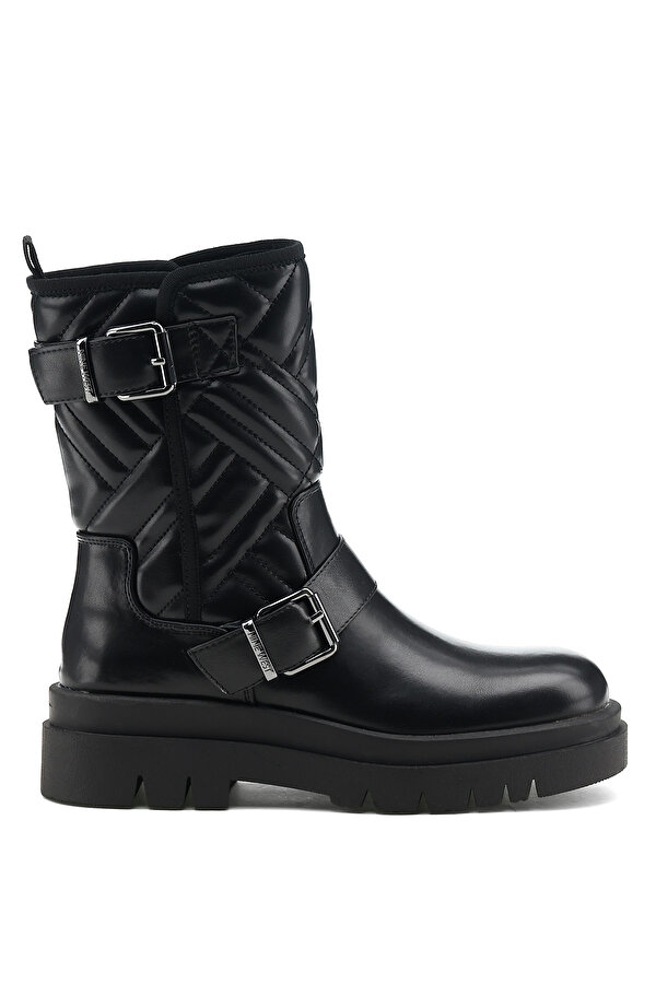 Nine West Anela 1Pr Black Woman Biker Boots