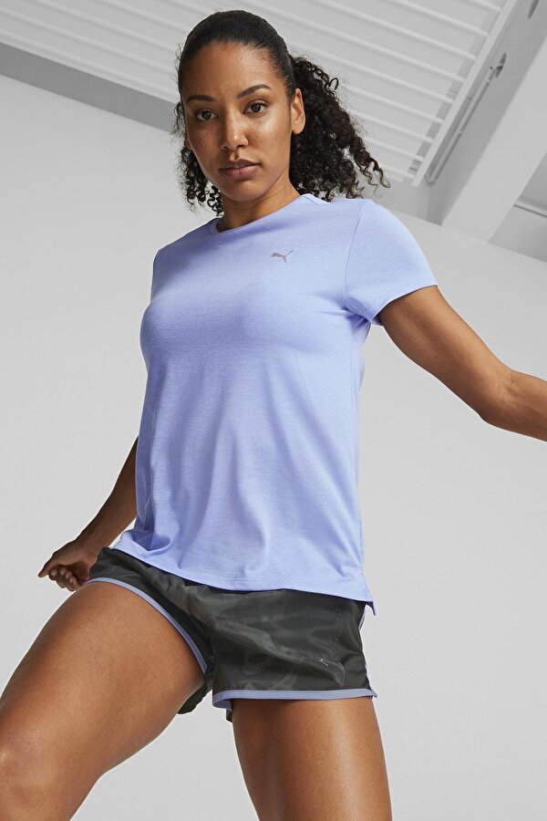 Puma Run Favorite Heather Ss T Синий 008 Женщина Футболка