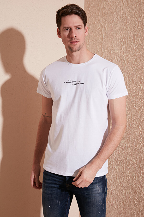 Erkek T Shirt 541IFIT BEYAZ