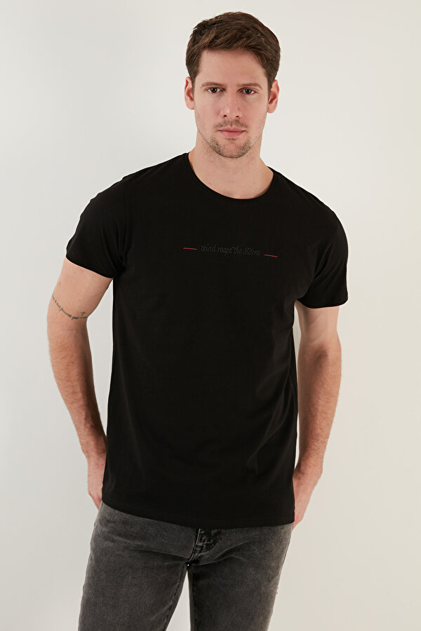 Erkek T Shirt 541WIND SİYAH
