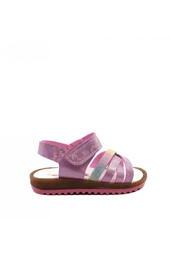 4010 Simli Bantlı Kız Çocuk Bebe Sandalet Ayakkabı