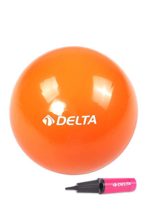 25 cm Turuncu Pilates Denge Egzersiz Topu + Pilates Topu Pompası