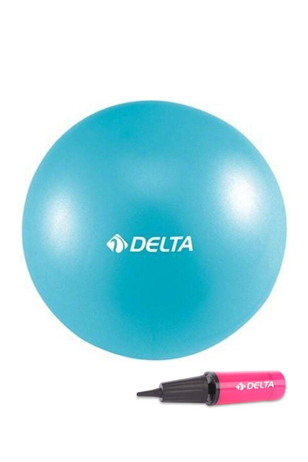 25 cm Mavi Pilates Denge Egzersiz Topu + Pilates Topu Pompası
