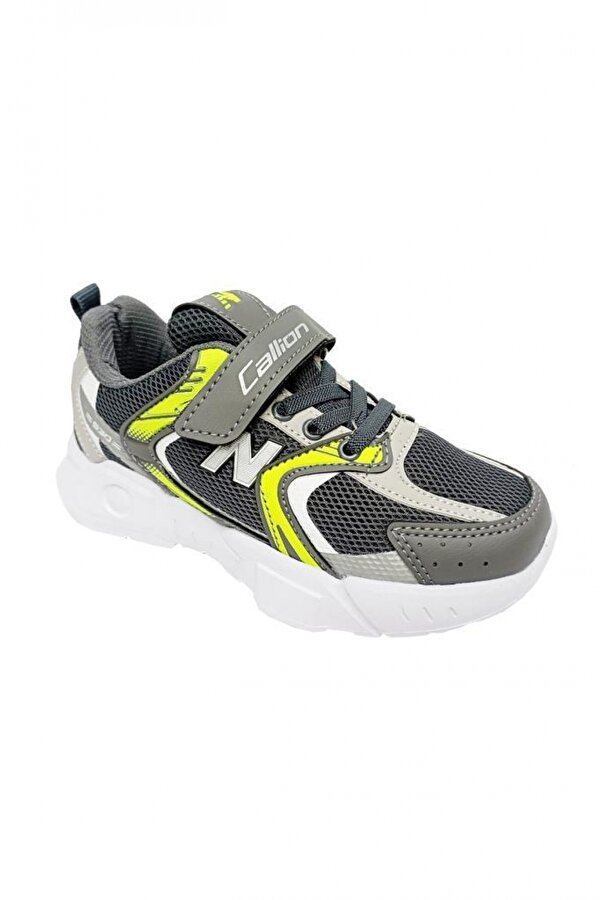 2110-F Anorak Çocuk Sneakers Ayakkabı Füme F.Sarı