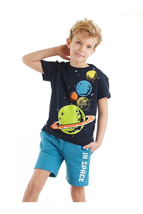 Gezegenler Erkek Çocuk T-shirt Şort Takım