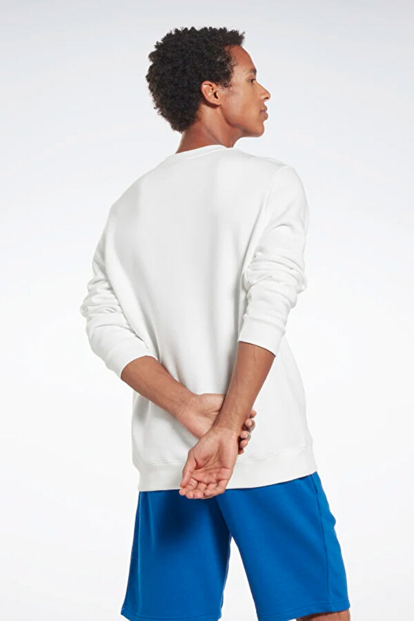 Reebok Ri Flc Big Logo Cre Белый Мужчина Джемпер