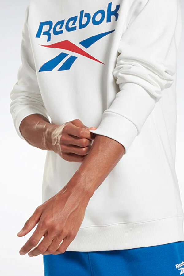 Reebok Ri Flc Big Logo Cre Белый Мужчина Джемпер