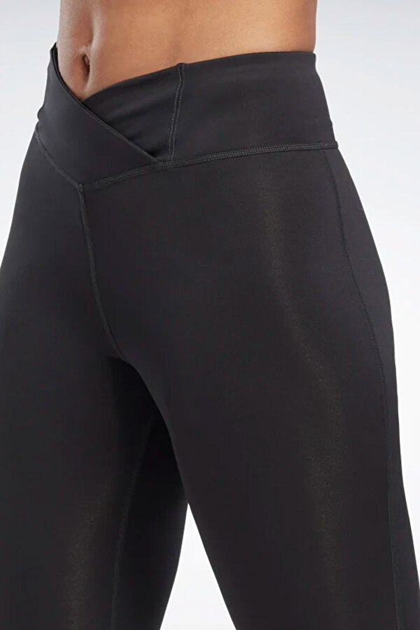 Reebok Pp Basic High Rise Tight Черный Женщина Леггинсы