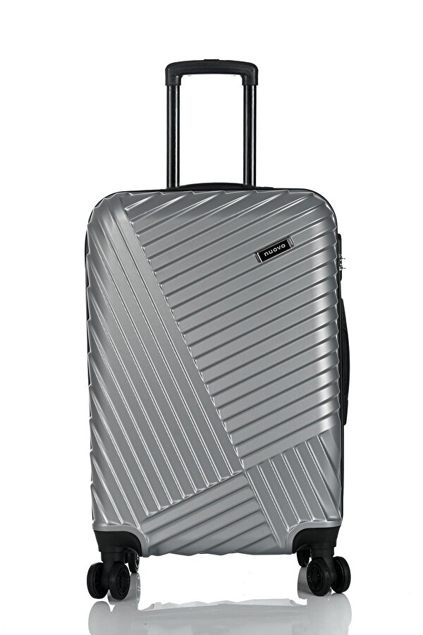 Unisex 3 Lü Valiz Seti Gümüş