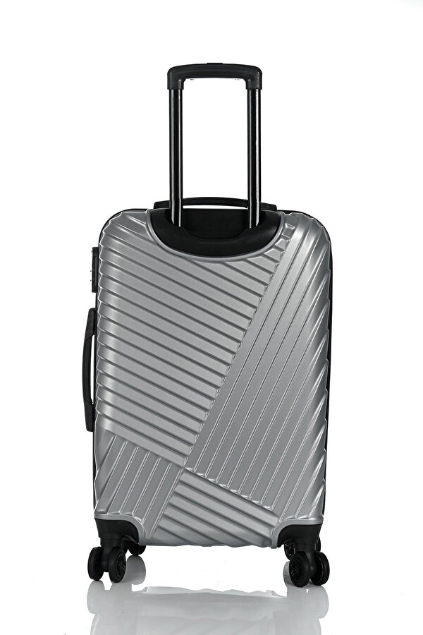 Unisex 3 Lü Valiz Seti Gümüş