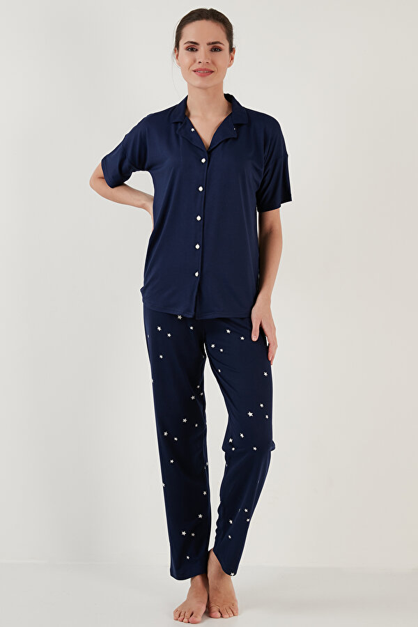 Bayan Pijama Takımı 6097515 LACİVERT