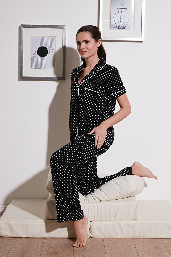 Bayan Pijama Takımı 6110102 SİYAH