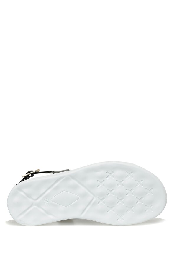 23S-195 3FX Siyah Kadın Düz Sandalet