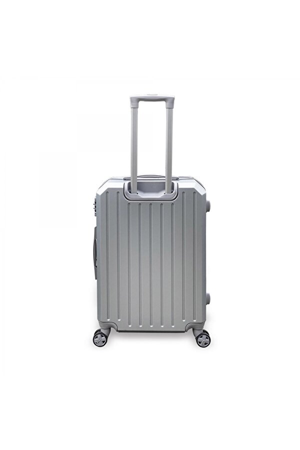 Diamond ABS Gümüş Orta Boy Valiz 16617