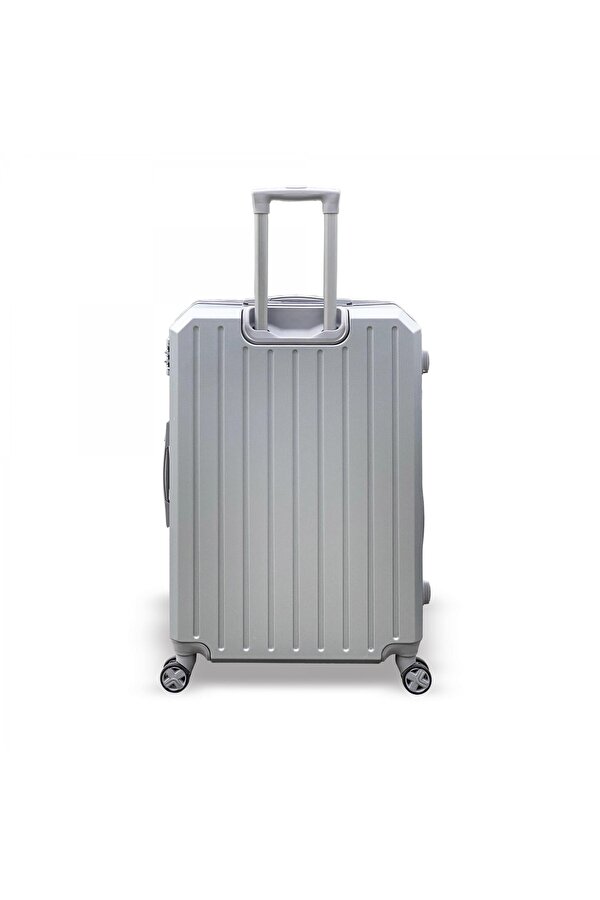 Diamond ABS Gümüş Büyük Boy Valiz 16618