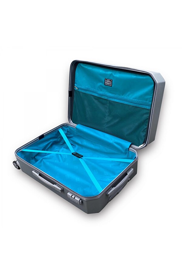 Diamond ABS Gümüş 3 lü Valiz Seti 16615