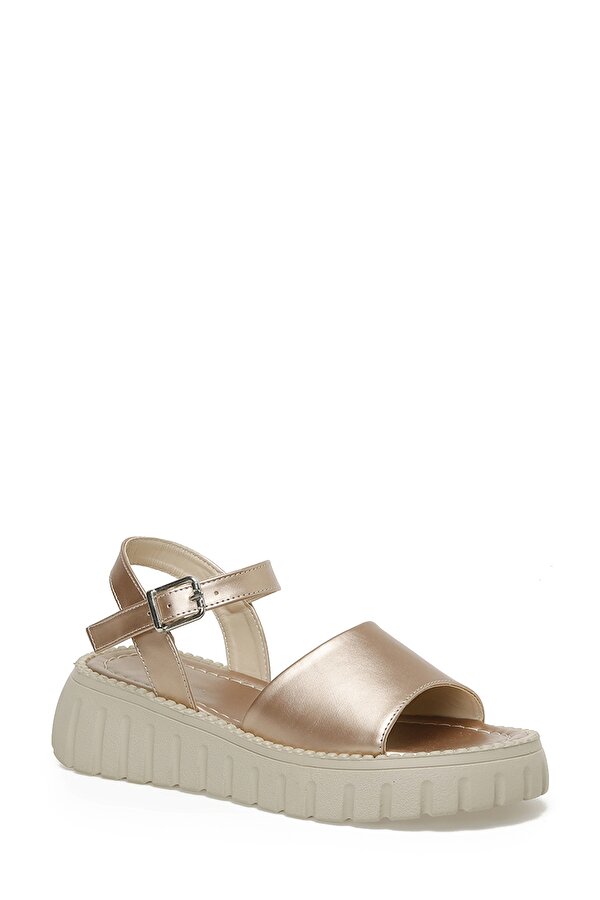 FRENCY 3FX Bronz Kadın Kalın Taban Sandalet