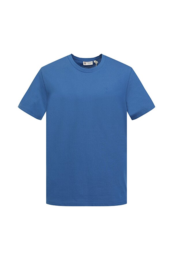 T-SHIRT BASIC SMALL LOGO AIRFORCE BLUE Man Sleeve T-Sh