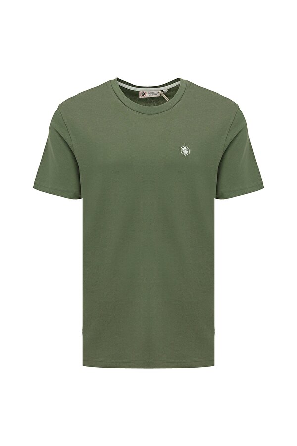 T-SHIRT BASIC SMALL LOGO ARMY GREEN Man Sleeve T-Sh