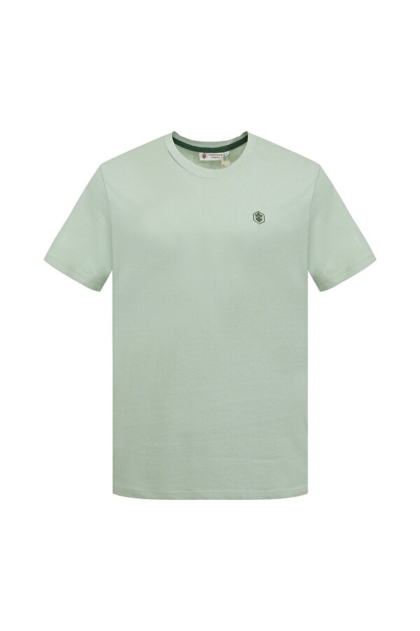 T-SHIRT BASIC SMALL LOGO L GREEN Man Sleeve T-Sh