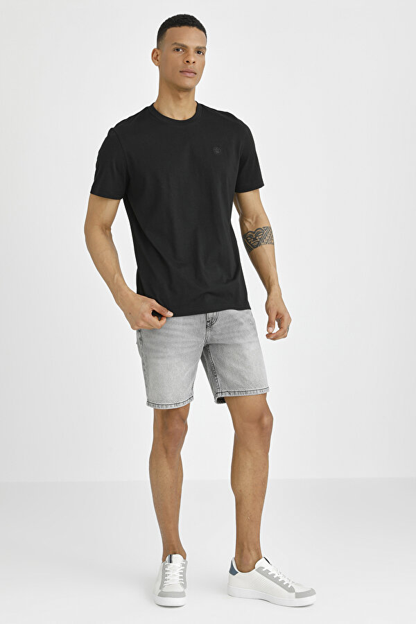 T-SHIRT BASIC SMALL LOGO BLACK Man Sleeve T-Sh