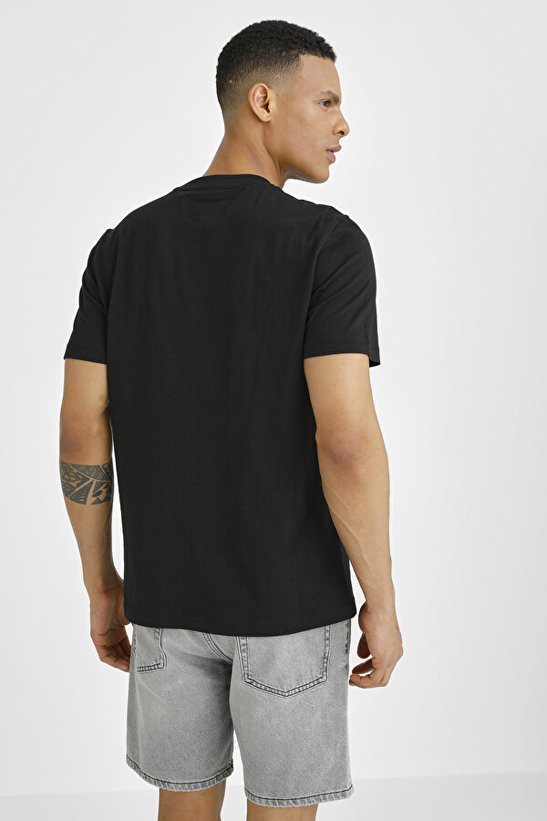 T-SHIRT BASIC SMALL LOGO BLACK Man Sleeve T-Sh