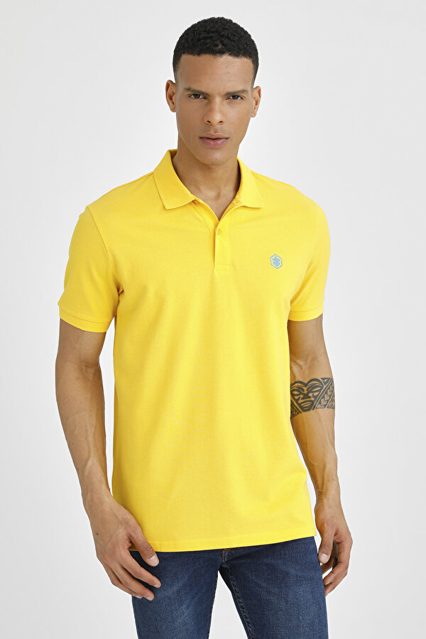 POLO CLASSIC D YELLOW Man Short Sleeve T-Shirt